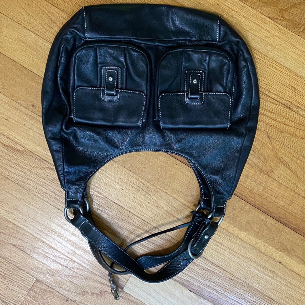 Ralph Lauren Leather purse with front pockets
